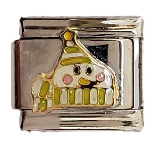 Italian Charm Bracelet Stainless Steel 9mm -Mr Christmas Tree - Green Holidays gift