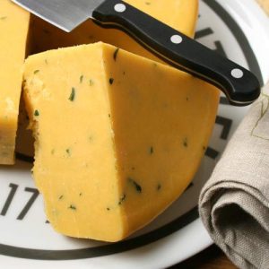 Double Gloucester with Onions and Chives Cheese (1 Pound)
