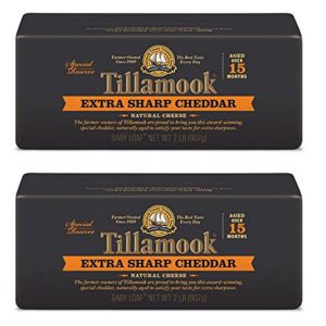 Pack of 2 Tillamook Extra Sharp Cheddar Cheese 2 Lb Baby Loaves Special Reserve