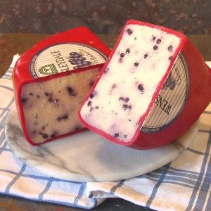 Half Moon whole piece English UK British Imported White Stilton or Wensleydale Cheese with Blueberries – Brand may vary ( Approx 2.2 lb each half moon pc)